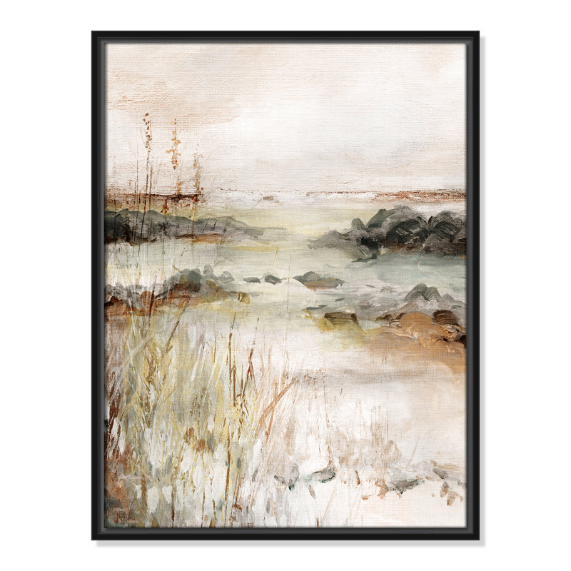Impression de méandres de la rivière Wylder par Carol Robinson, H 25,5 po x l 19,5 po, Noir
