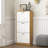 Modern Entryway Shoe Cabinet with 3 Flip Doors, Large Capacity and Space-Saving Design, Ideal for Narrow Spaces and Home Organization.-698750845
