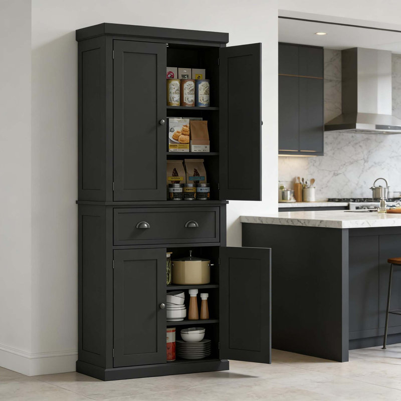 Garde-manger autoportant traditionnel avec tablettes réglables