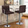 Pete Swivel Upholstered Adjustable Height Counter Stool with Metal Frame