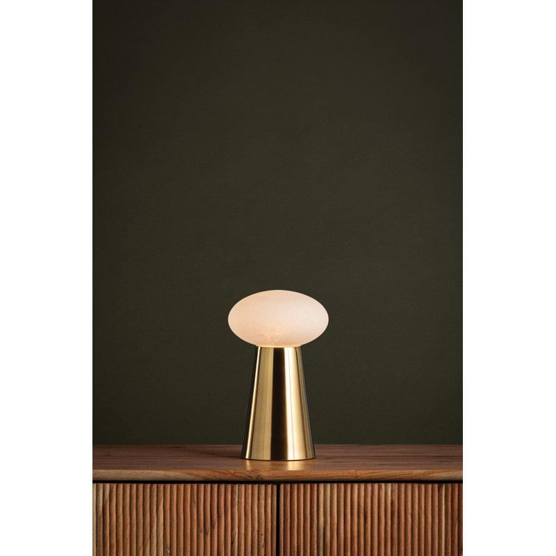 Cashel Rechargeable Table Lamp in Aged Brass
