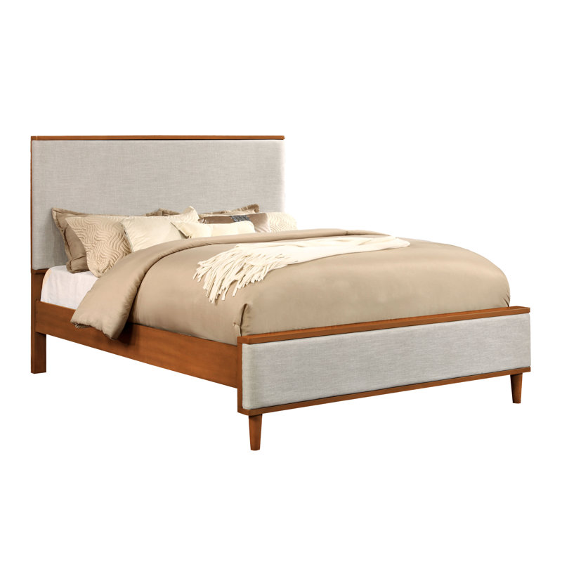 Winterbourne Upholstered Platform Bed, California King, White
