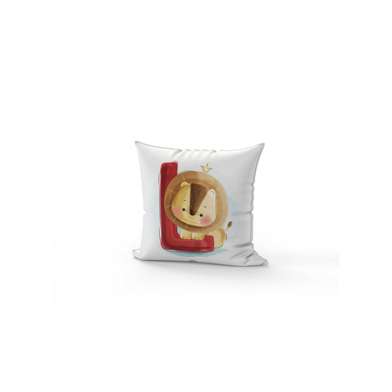 Housse et insert de coussin décoratif carré en polyester Zia