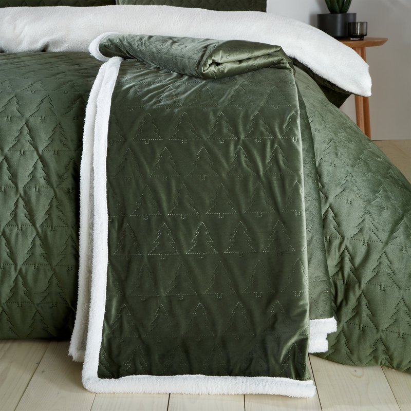 Cosy Soft Christmas Tree Blanket Throw
