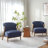 Deanda No Assembly Upholstered Solid Wood Armchair-114248041