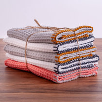 Wonderdry Organic Cotton Dish Cloths: Loops, Quick-Drying, Absorbent,  Checkered