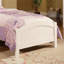 Ensemble de table de chevet et de table de chevet pour lit simple blanc
