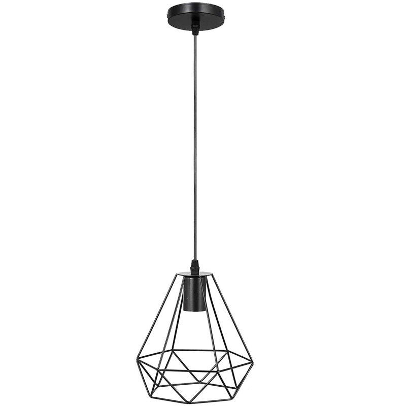 Seawright 1 - Light Geometric Pendant, Black