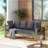 Kamita 79.5'' Acacia Outdoor Patio Daybed