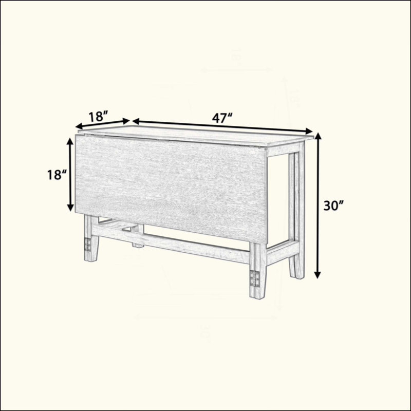 Table de salle à manger extensible Farmhouse, Gris