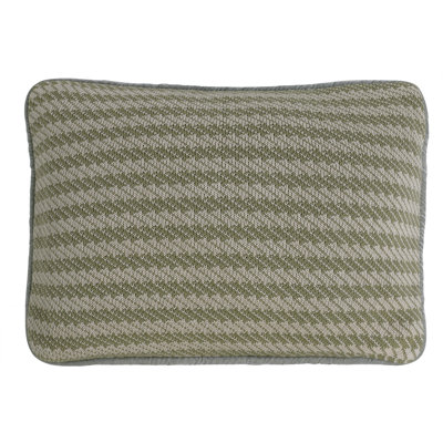Arlington Soft Herringbone Fabric Updated Classic Decorative Knitted Throw Pillow 16x21 inch