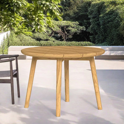 Table de salle à manger d'extérieur en bois de teck massif