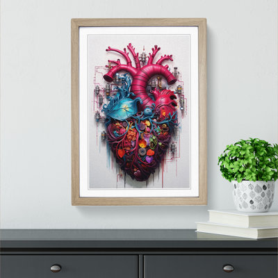 Love HeArt Informel - Framed Print