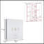 Armoire Bariloche, rangement multi-sections avec tringles de suspension, tablettes et 2 tiroirs-865715033