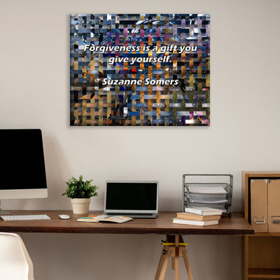 Artsy Quote "Forgiveness is a gift you give yourself." By Suzanne Somers Gallery Wrapped Canvas