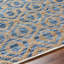 Edwardsport tissé à plat à la main et recyclé P.E.T. Tapis bleu-1881250967