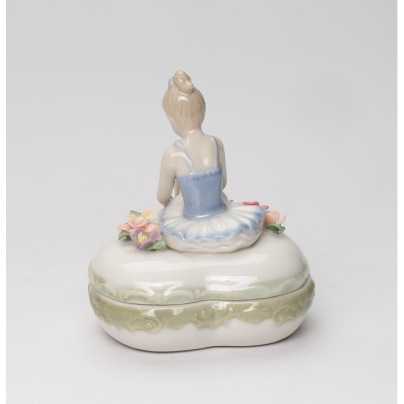 Boîte décorative de ballerine en forme de cœur