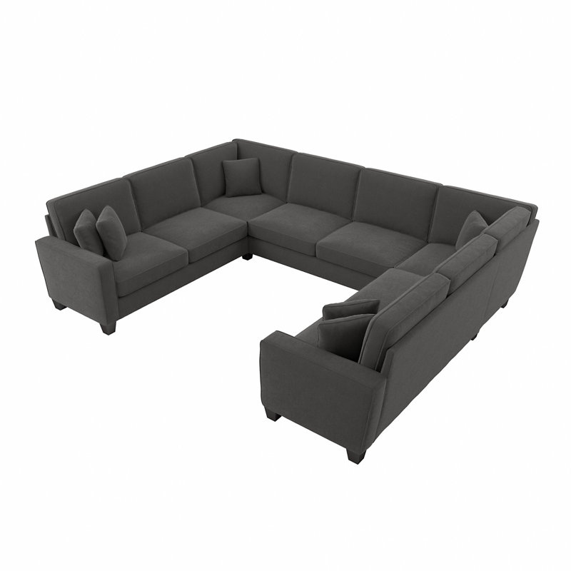 Canapé modulaire Alitza, Gris anthracite, H 36 po x l 125 po x P 99,01 po