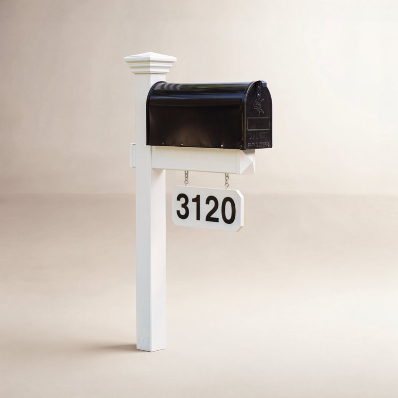 Personalized Post Mounted Mailbox, Yes