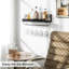 Esden Wall Mounted Wine Bottle & Glass Rack Black
