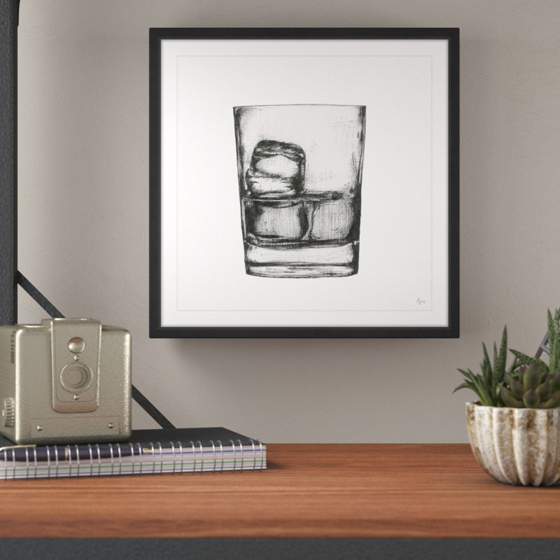 Bourbon on the Rocks par Eyre Tarney - reproduction d'art sur papier encadrée, H 32 po x l 32 po x P 1,5 po