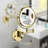8" Dual-sided Wall Mounted Lighted Makeup Mirror, 1x/3x Magnification, Hardwired Connection-84201303