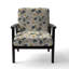 Fauteuil d'appoint rembourré Mystic Ivory Reverie Blooms Perfection III