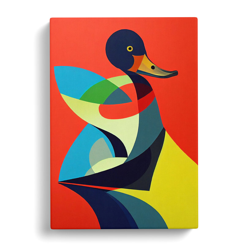 Rockvale Duck Abstract Vol.3 - Wrapped Canvas, 76cm H x 50cm W x 3cm D