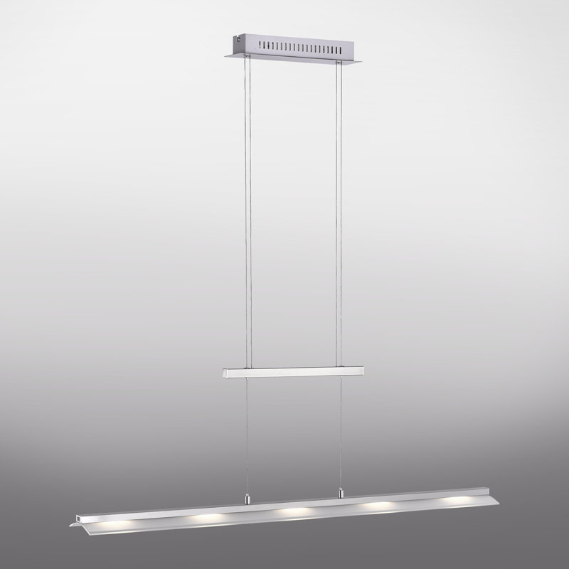 Abbotsford 5 - Light Steel LED Kitchen Island Pendant