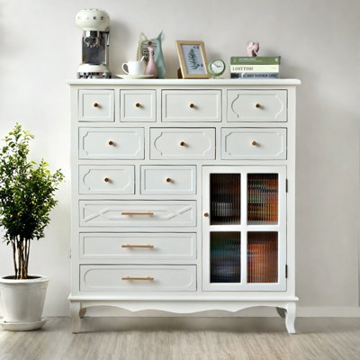 Modern home multi-drawer accent cabinet