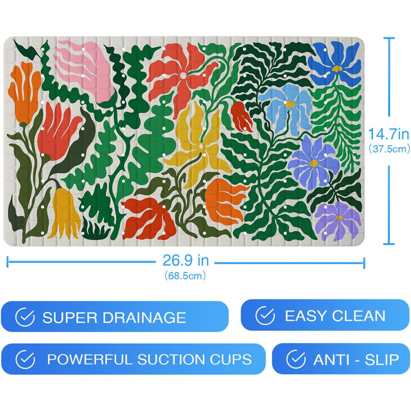Tapis pour salle de bain 27 x 16 po