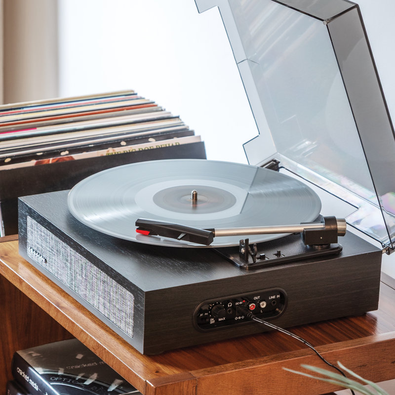 Decorative Record Player, Black
