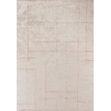 Rapture Abstract Area Rug in Ivory