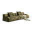 Causeuse-coussin modulaire verte 100% polyester