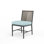 Chaise d'appoint de patio avec coussin Esme