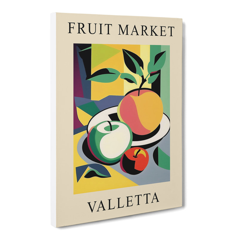 Valetta Fruit Market Exhibition Apple - Wrapped Canvas, 50cm H x 35cm W