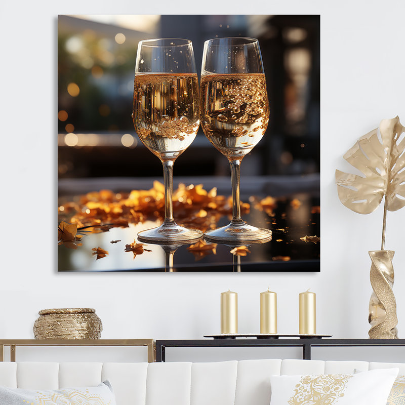 Toast réfléchissant sur toile, H 24 po x l 24 po x P 1 po, Toile tendue