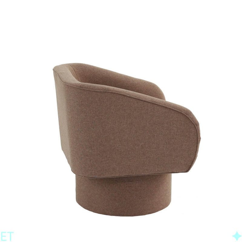 Chaise d'appoint rembourrée Classic, Café clair