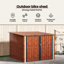 Vidaxl Bike Shed 3 Pcs Metal Storage Outdoor Garden Terrace Structure Solution-125281504