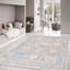 Oriental Area Rug in Silver