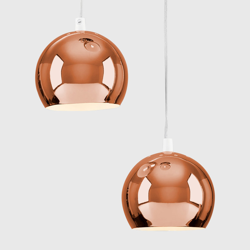 Harthe 3 - Light Polished Copper Cluster Pendant