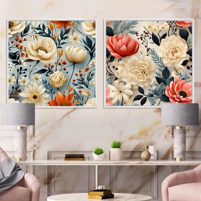 Ensemble de 2 bohèmes floraux Boho