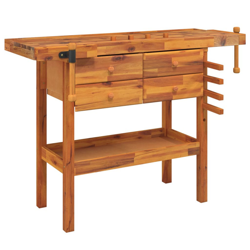 Établi avec plan de travail en bois l 48,8 po