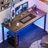 Albertdine Metal Base Writing Desk-405324422-405324421