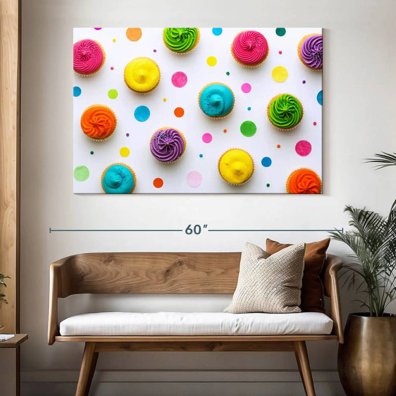 Yarlin Cupcakes, 34" H x 51" W
