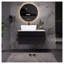 Meuble-lavabo flottant 31,5 po avec lavabo vasque moderne simple 31,5 po