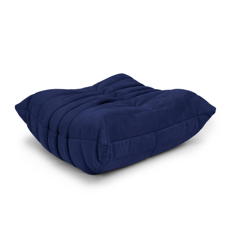 Fauteuil à billes rembourré Eito, Bleu