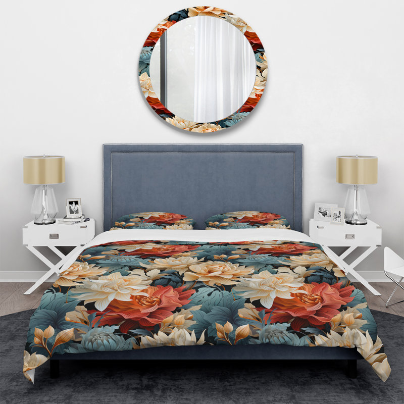 Ensemble de housse de couette Art Nouveau, Housse de couette pour très grand lit et 2 très