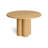 4 Quarter Round Solid Wood Dining Table-90927617-90927615