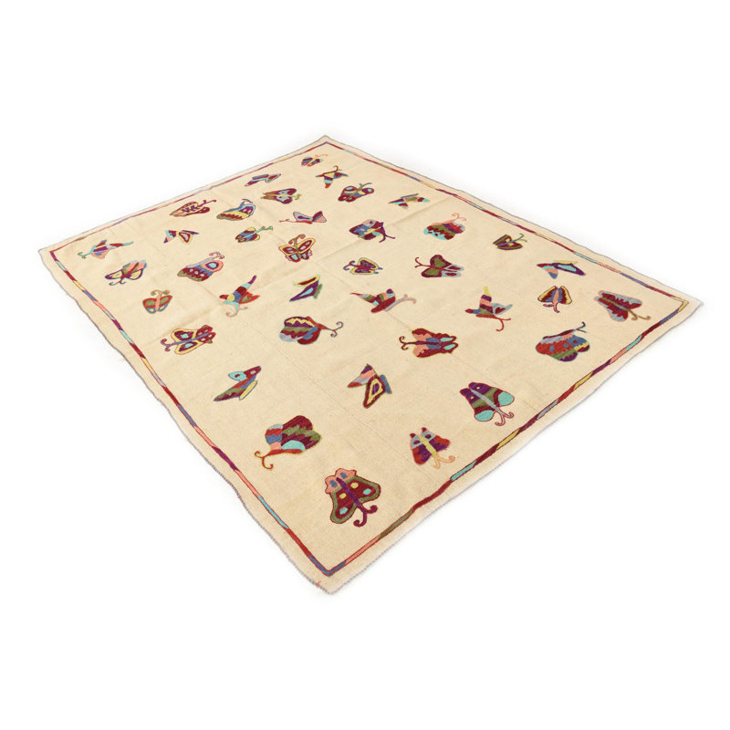 6 Ft Square Puleo Ivory Rug